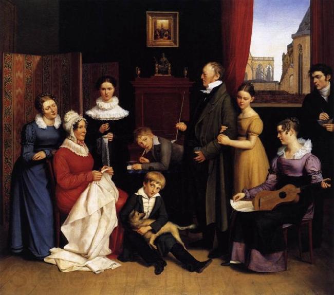 Carl Joseph Begas Begas im Kreis seiner Familie Spain oil painting art
